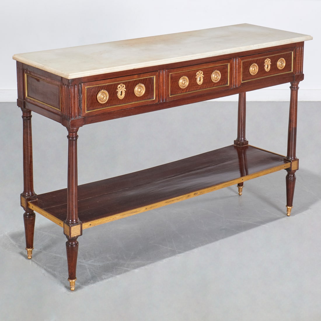 Louis XVI mahogany console desserte (1 of 7)