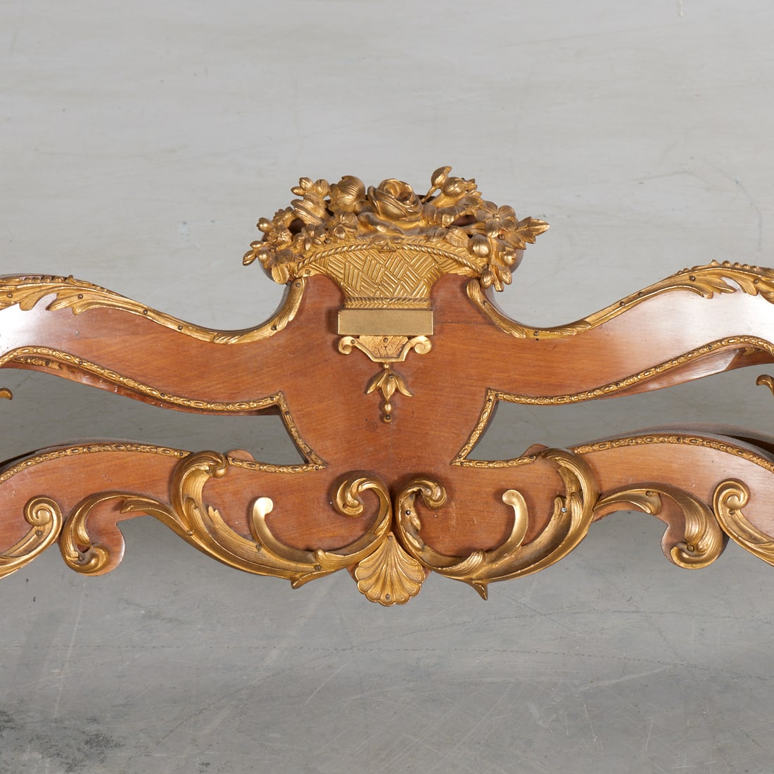 Continental Rococo gilt bronze mounted console - 5