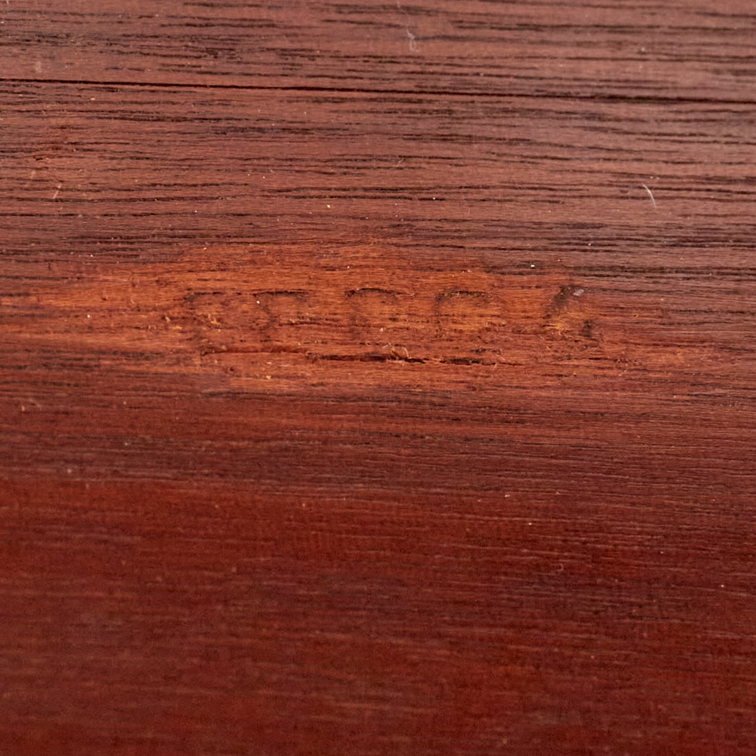 Maison Jansen, mahogany dining table, signed - 10