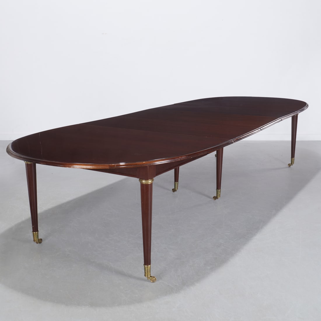 Maison Jansen, mahogany dining table, signed (1 of 10)
