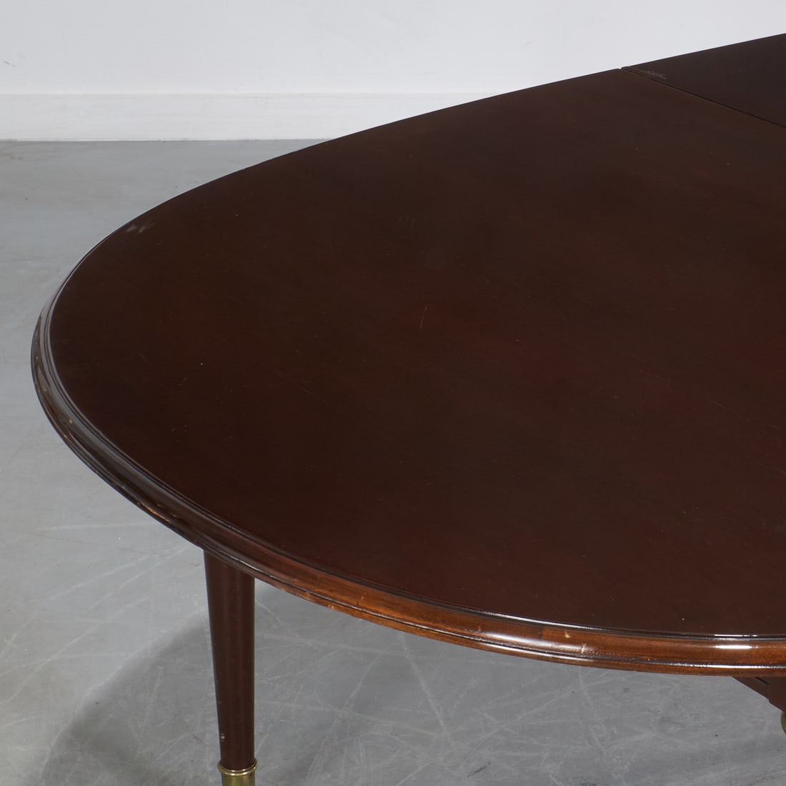 Maison Jansen, mahogany dining table, signed - 3