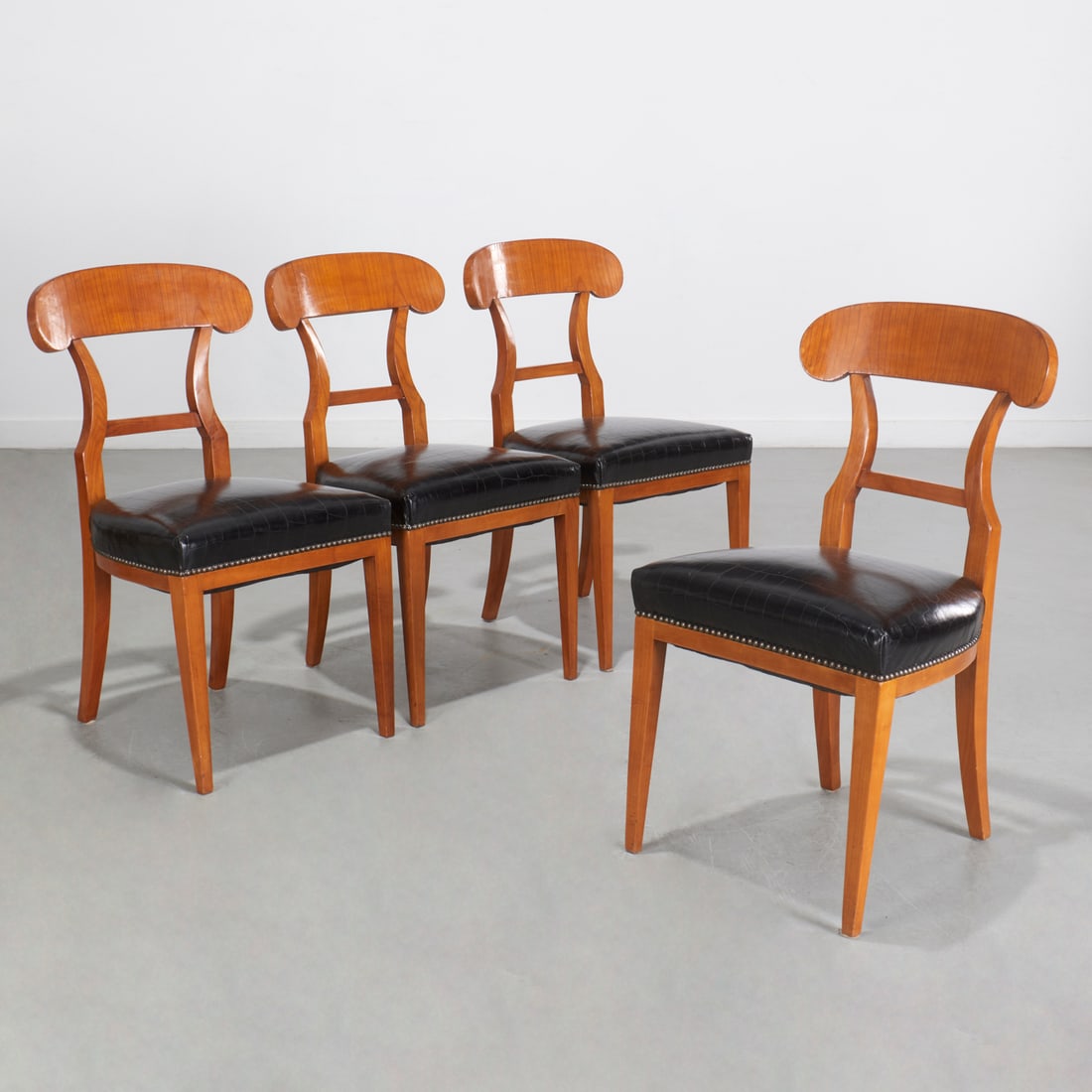 Set (4) Biedermeier style side chairs (1 of 7)