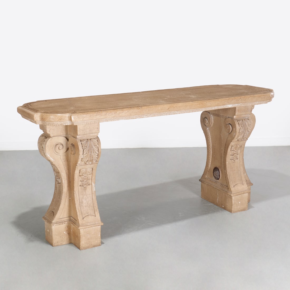 Italian Neo-Classical style cast stone console (1 of 7)