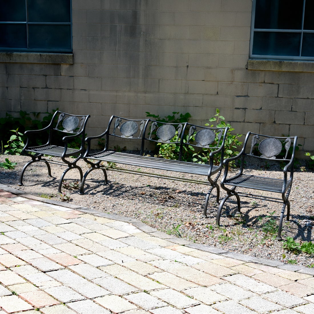 Molla (attrib) "Breakers" aluminum seating suite (1 of 6)