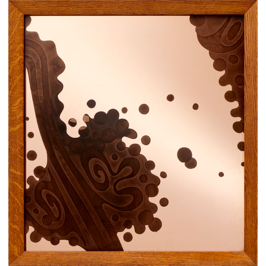 Reverse etched pink mirror art (1 of 7)