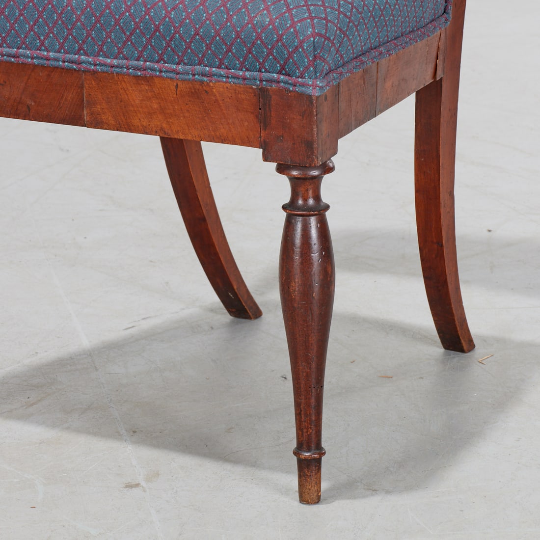 Pair Biedermeier walnut side chairs - 4