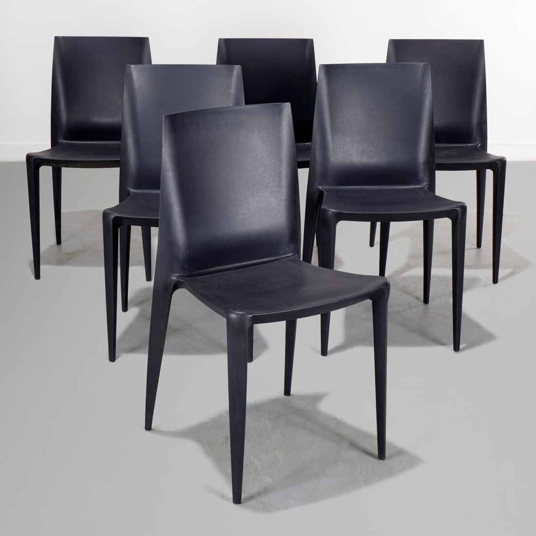 Set (6) black "Bellini" chairs (1 of 5)