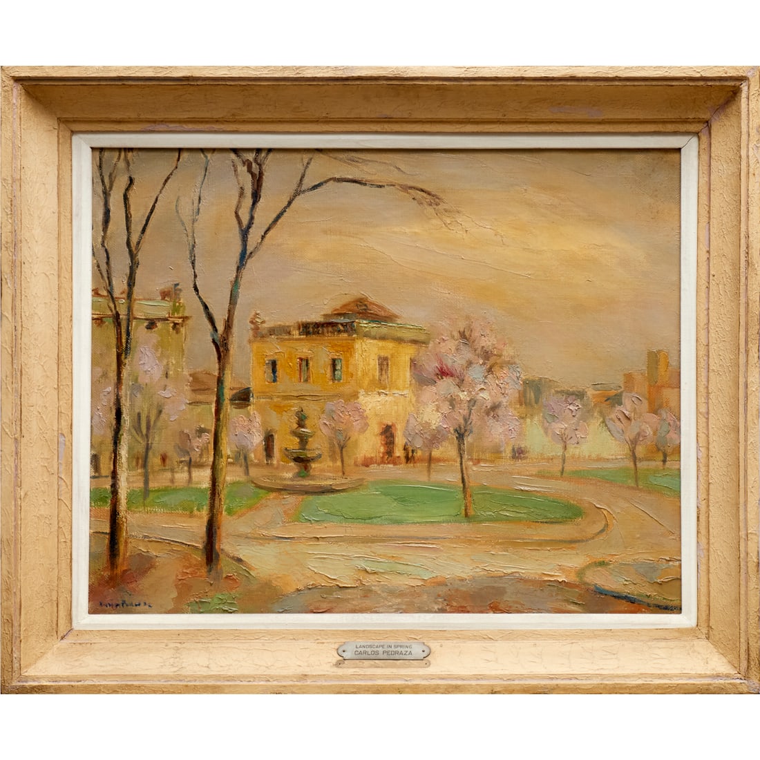 Carlos Pedraza Olguin, oil on canvas, ex museum (1 of 8)