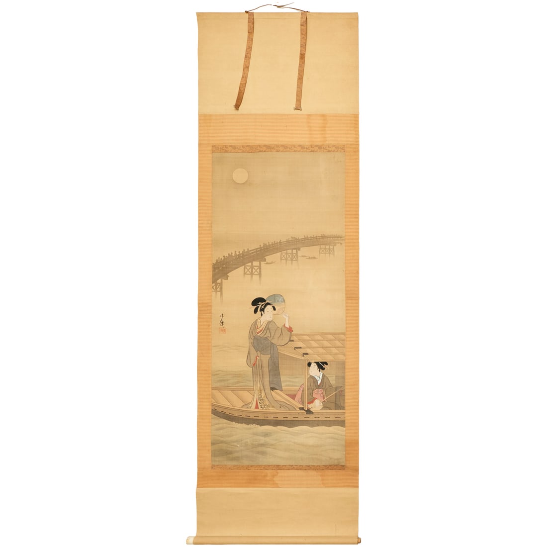 Large Japanese scroll painting (1 of 7)