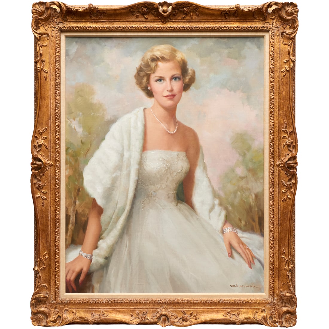 Felix de Cossio, oil on canvas portrait (1 of 5)