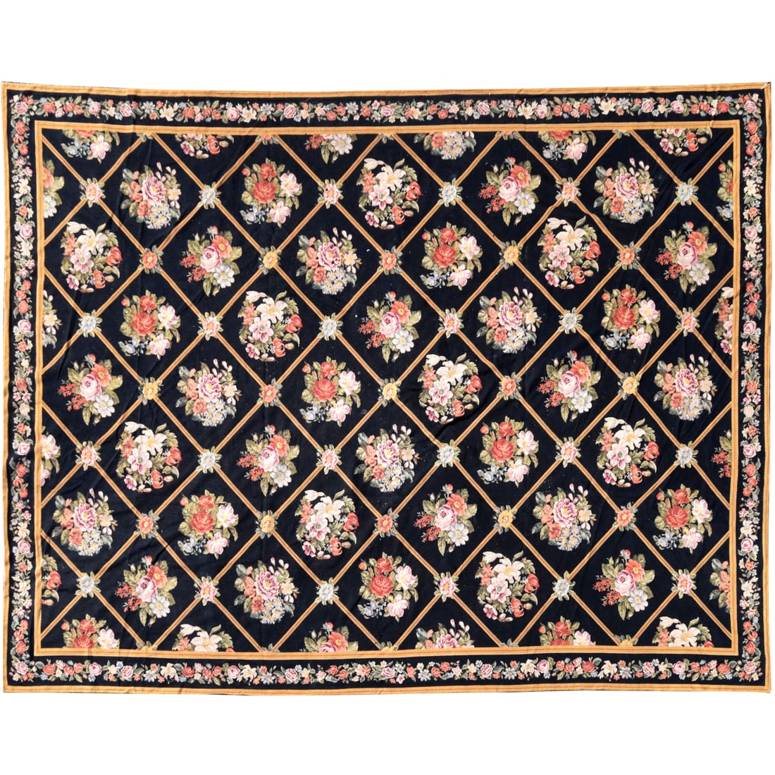 Stark room-size needlepoint carpet (1 of 6)