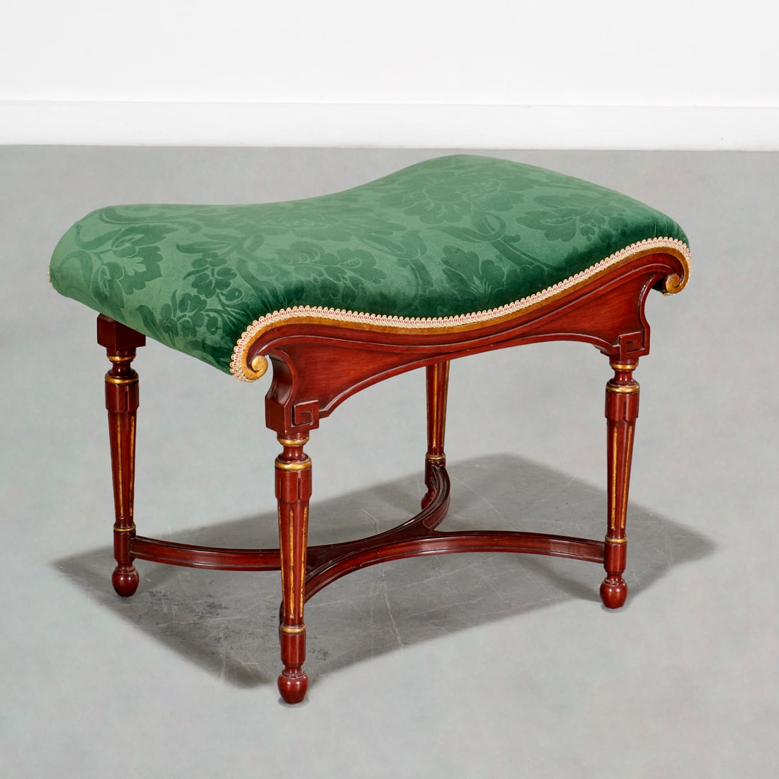 Nice Neoclassical Revival gilt mahogany stool (1 of 5)