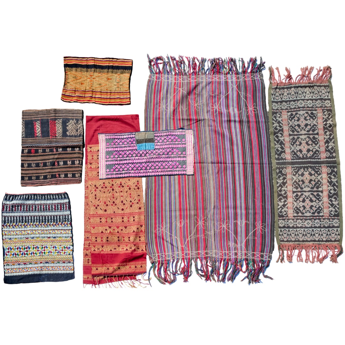 Group (7) Southeast Asian textiles (1 of 6)