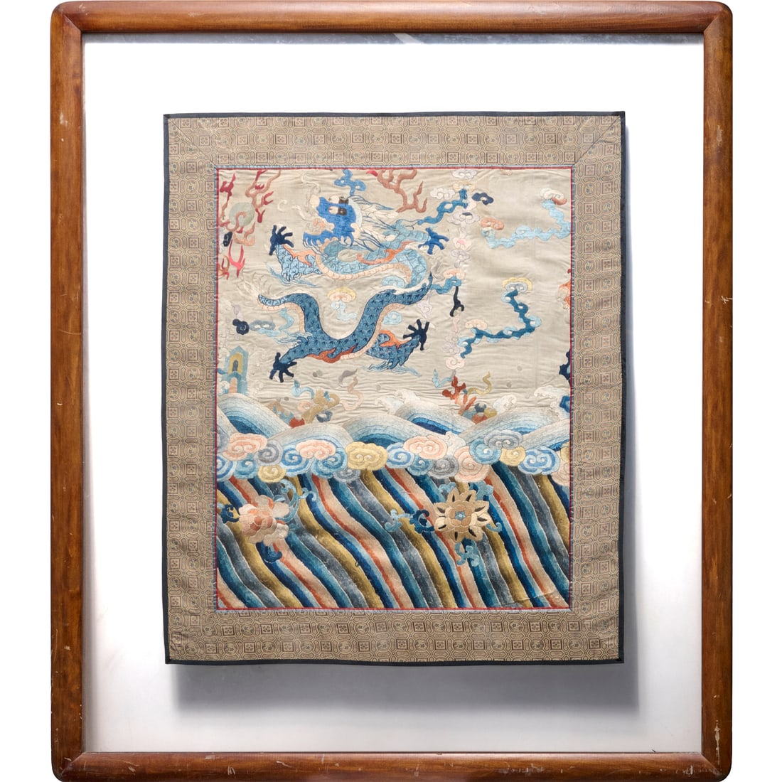 Large antique Chinese embroidery panel (1 of 8)