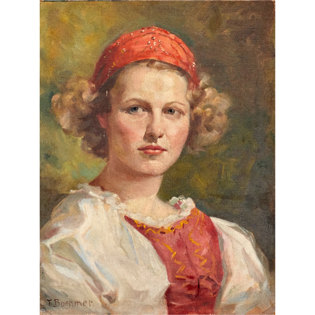 Fritz Boehmer, oil on canvas, ex museum (1 of 6)