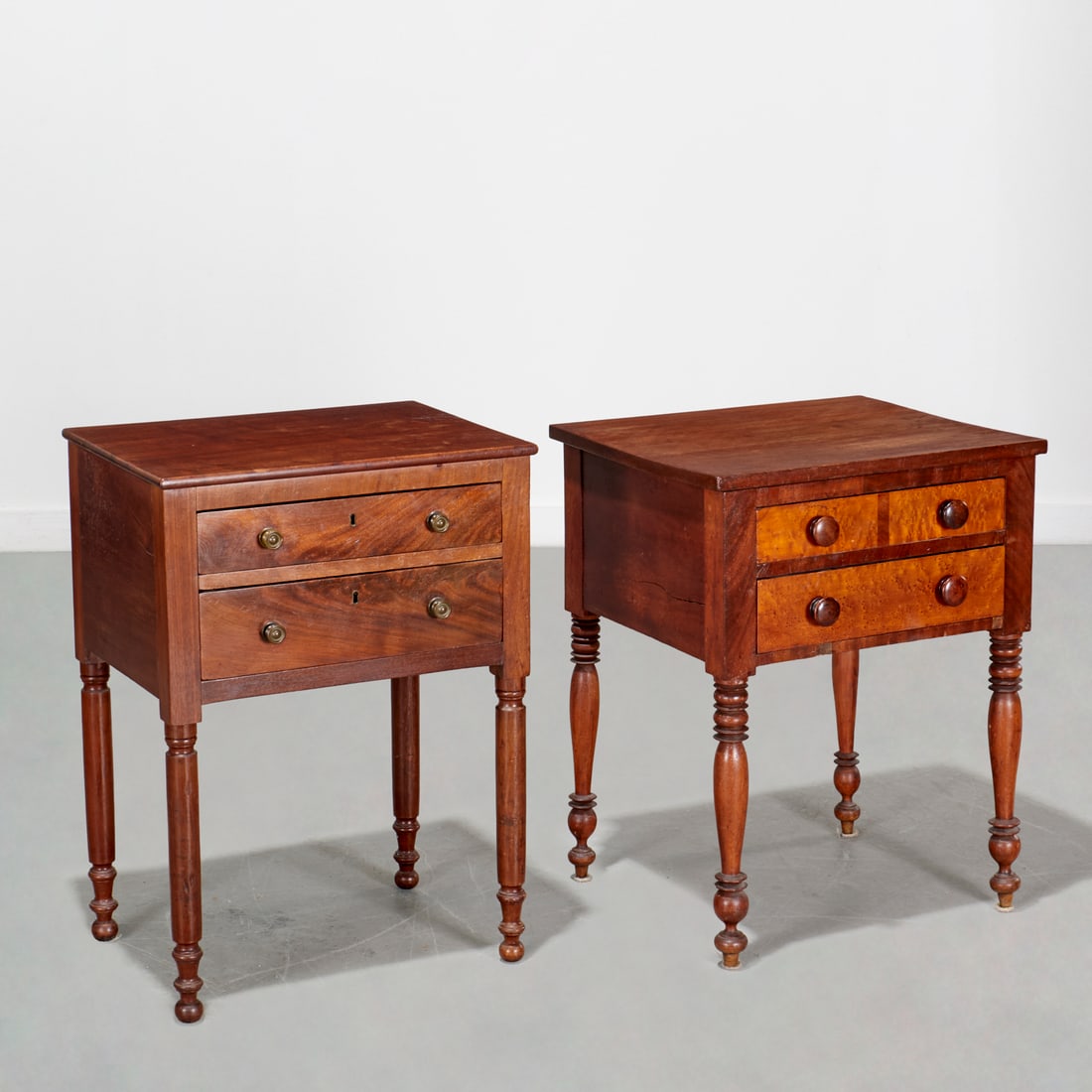 (2) Similar American Sheraton work tables (1 of 8)
