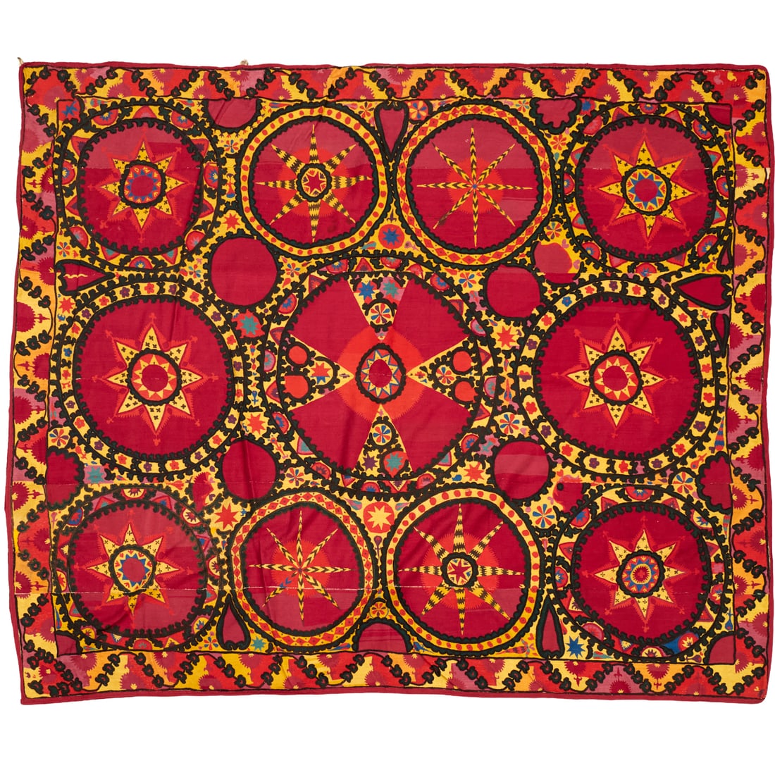 Vintage Suzani textile panel, ex Iris Apfel (1 of 7)