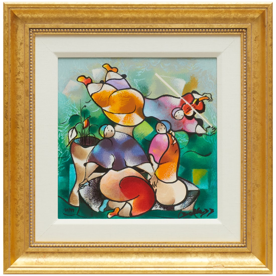 David Schluss, serigraph on canvas, signed (1 of 8)