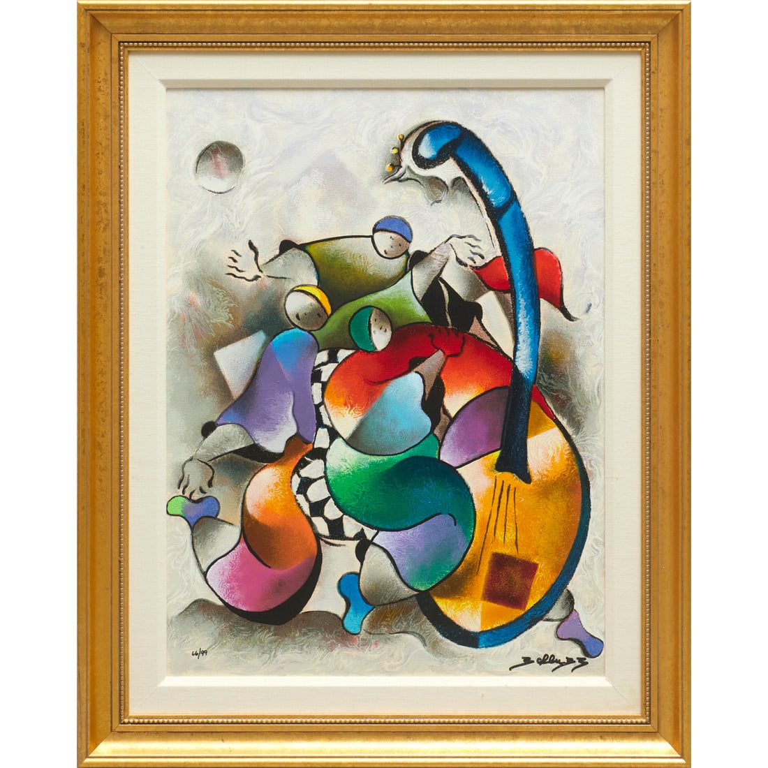 David Schluss, serigraph on canvas, signed (1 of 9)