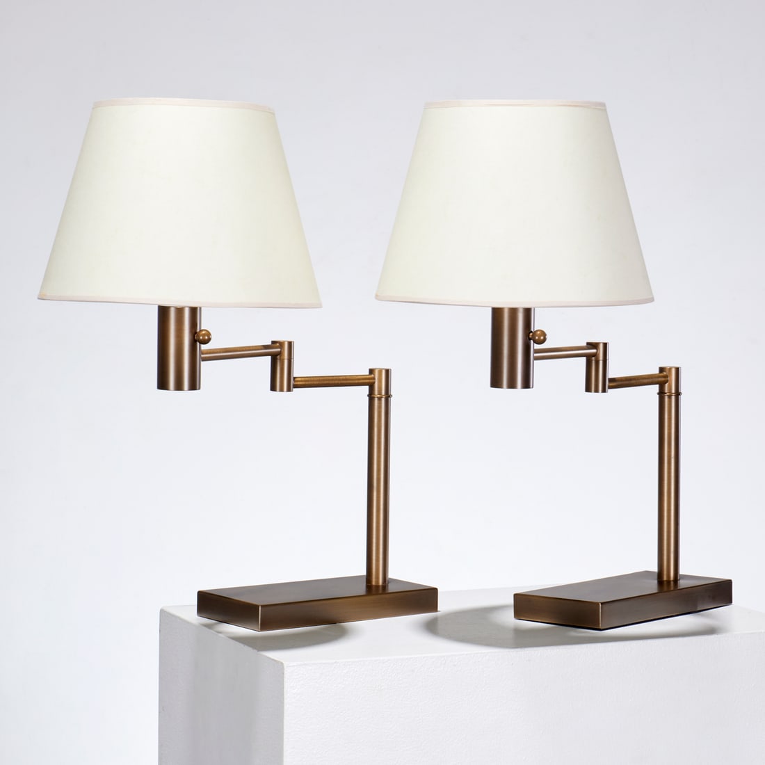 Pair Casella swing arm table lamps (1 of 6)