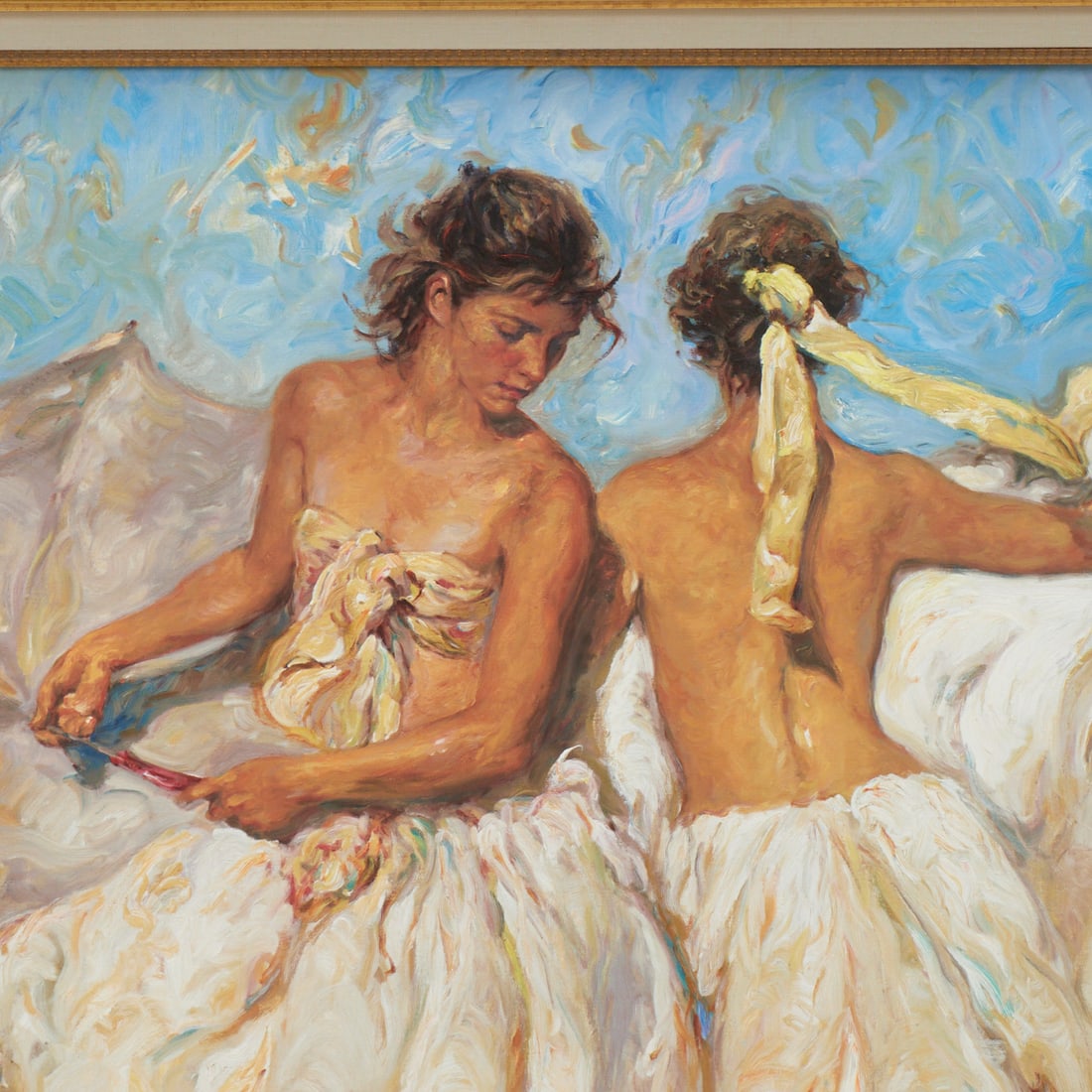 Jose Royo, serigraph on panel, signed - 2