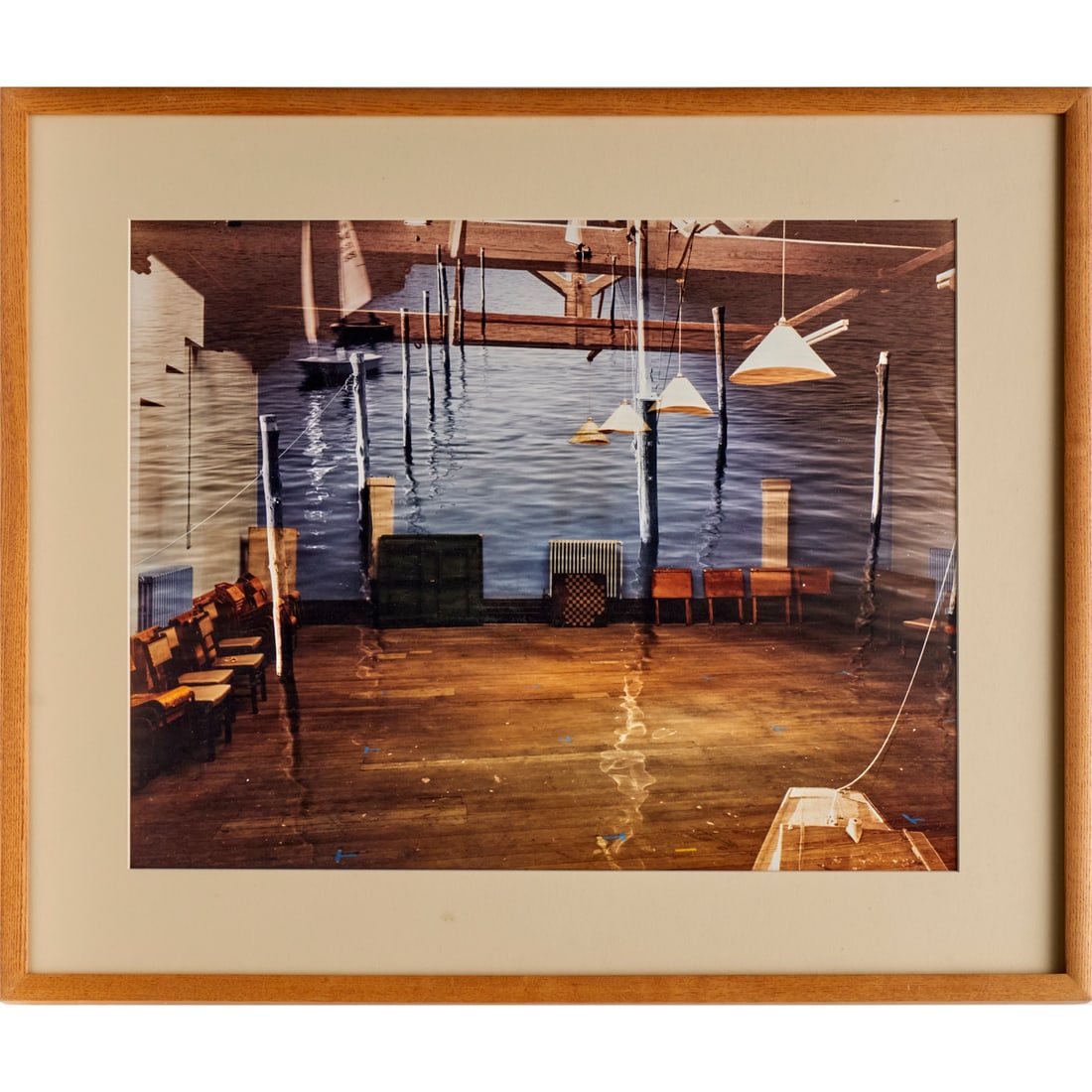 Andrew Moore, chromogenic print, 1989: Andrew Moore, chromogenic print, 1989, Andrew Moore (American, b. 1957", "Montage", on Kodak paper, signed, dated, and marked AP verso, dedication inscribed verso, 18"h x 23"w (sight), 25"h x 30"w (fr