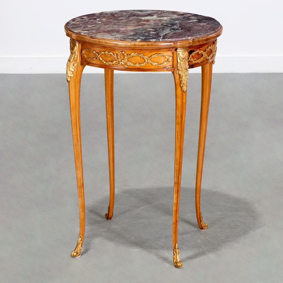 Louis XV style ormolu mounted side table (1 of 9)