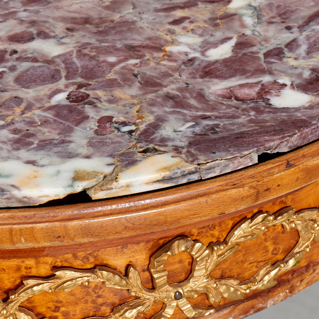Louis XV style ormolu mounted side table - 8