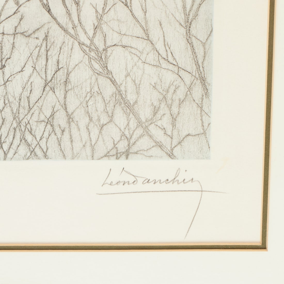 Leon Danchin, signed etching - 5
