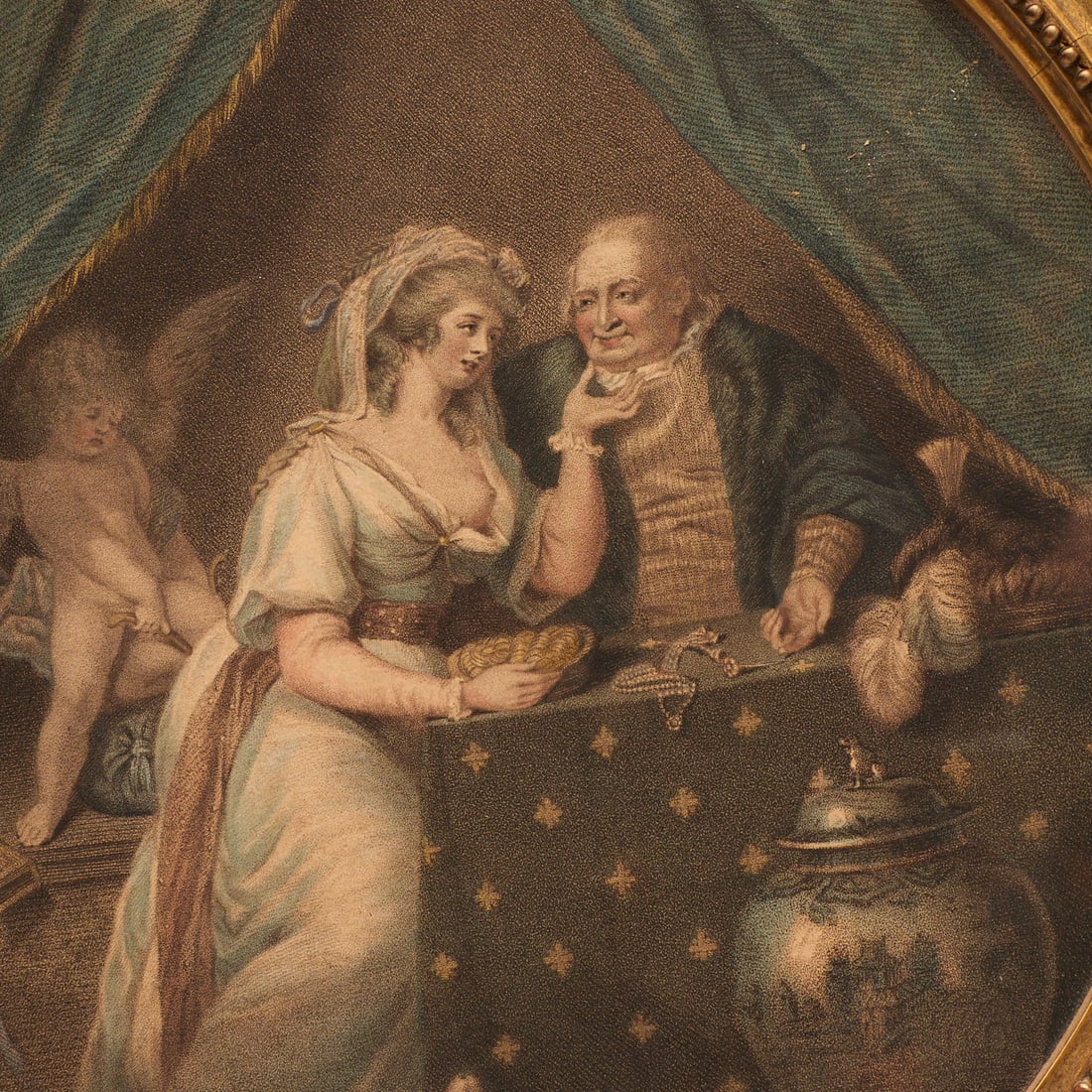 Francesco Bartolozzi, (2) hand-colored engravings - 4