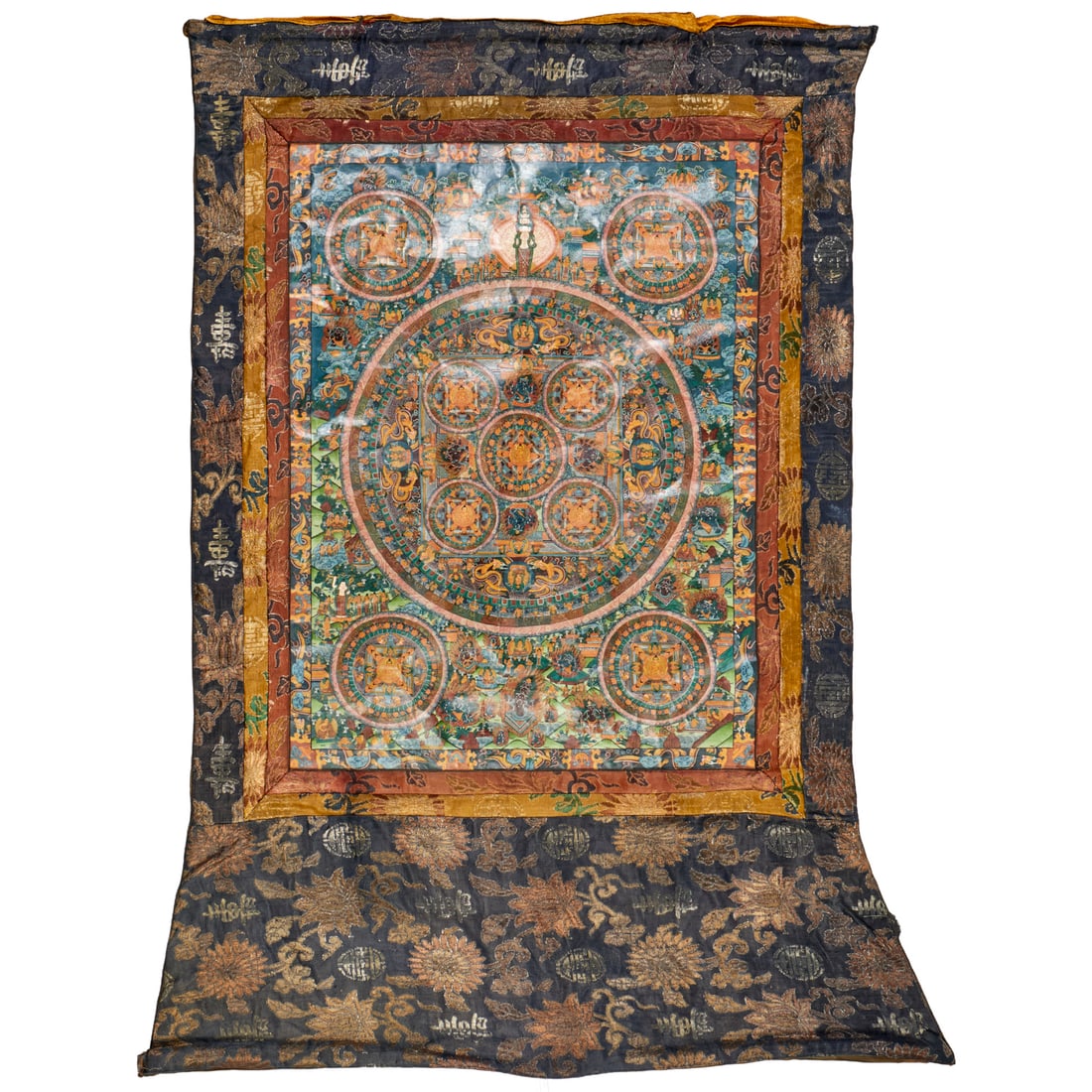 Tibetan Buddhist hand-painted thangka (1 of 7)