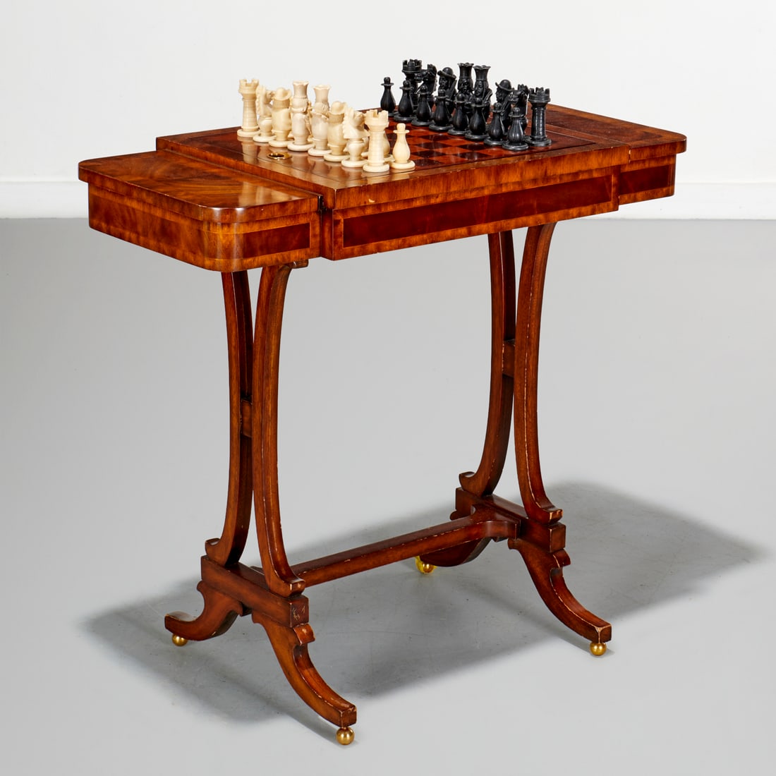 Maitland-Smith mahogany games table (1 of 9)