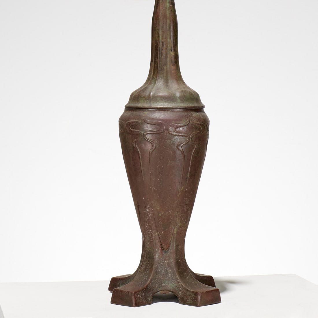 Handel patinated bronze lamp base (1 of 7)