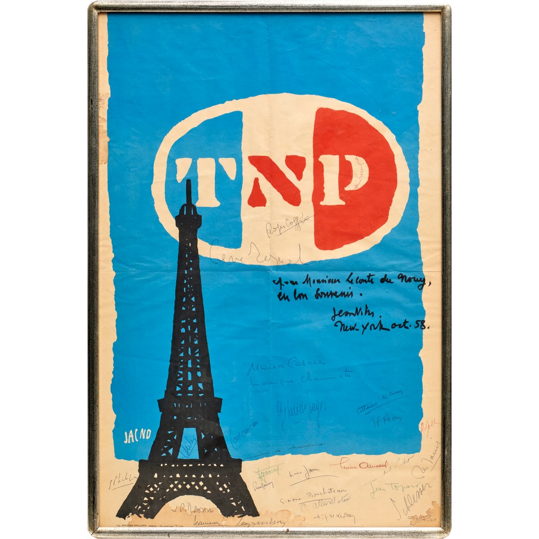 Theatre National Populaire poster, signed (1 of 7)