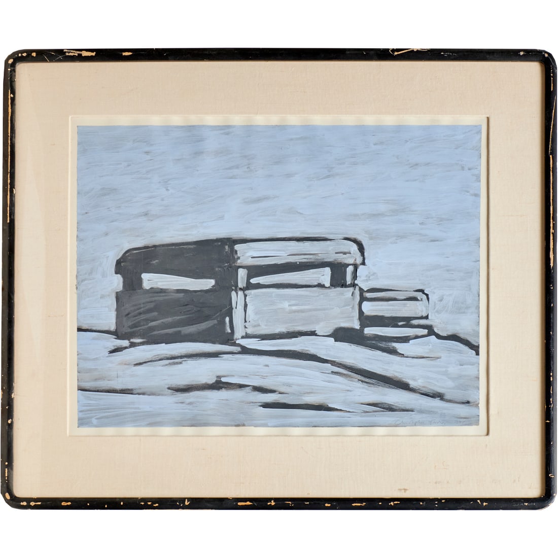 Christopher Finch (attrib), tempera on paper (1 of 5)