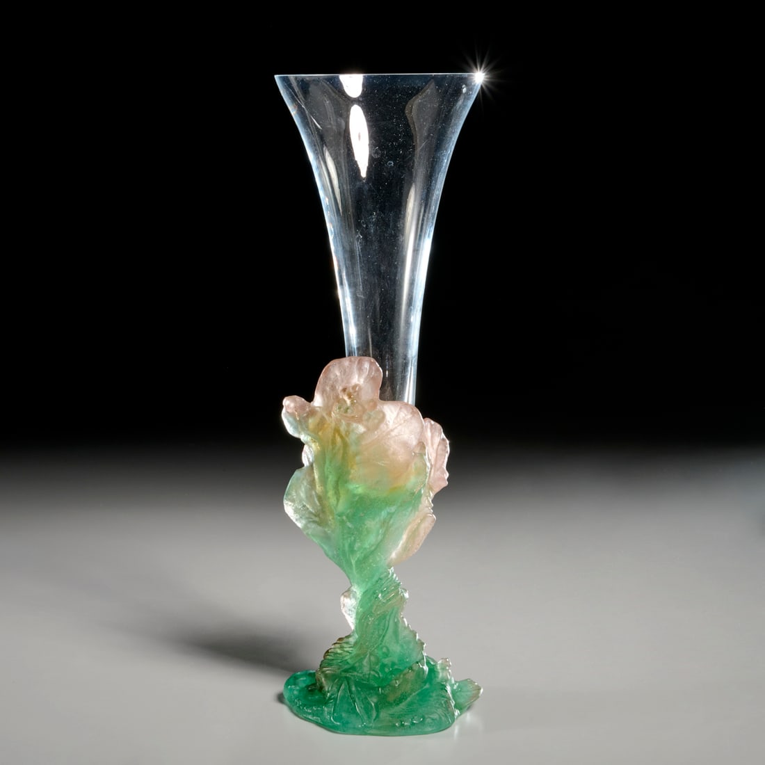Daum, France pate de verre art glass vase (1 of 6)
