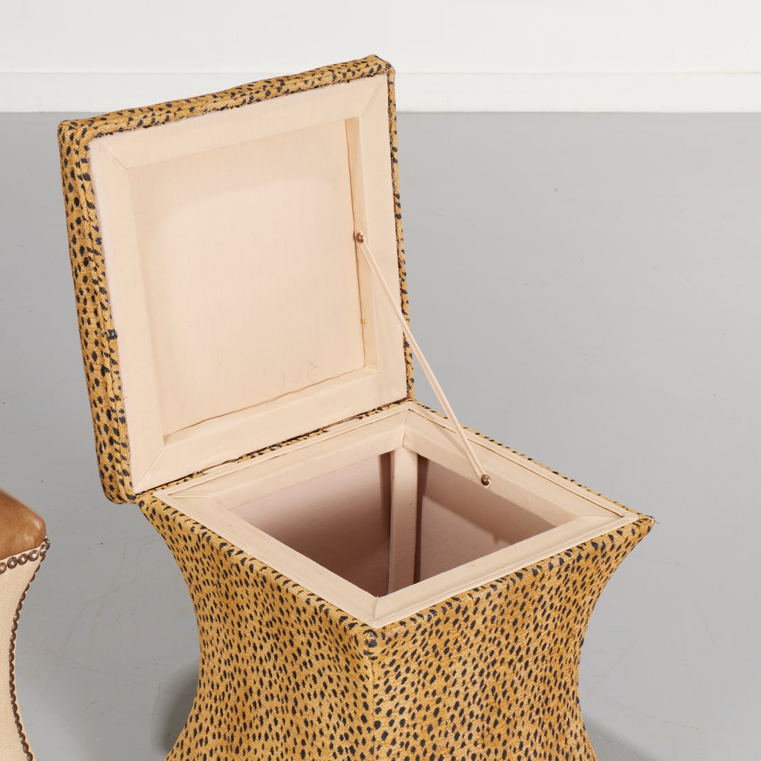 (2) Designer upholstered stools - 3