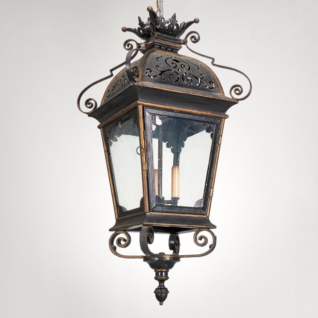 Vintage Spanish Revival style wrought iron lantern (1 of 4)