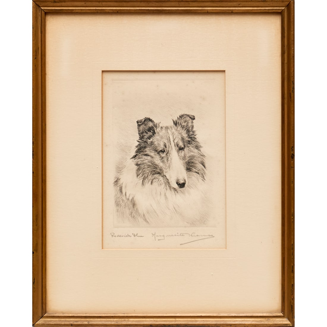 Marguerite Kirmse, canine etching (1 of 7)