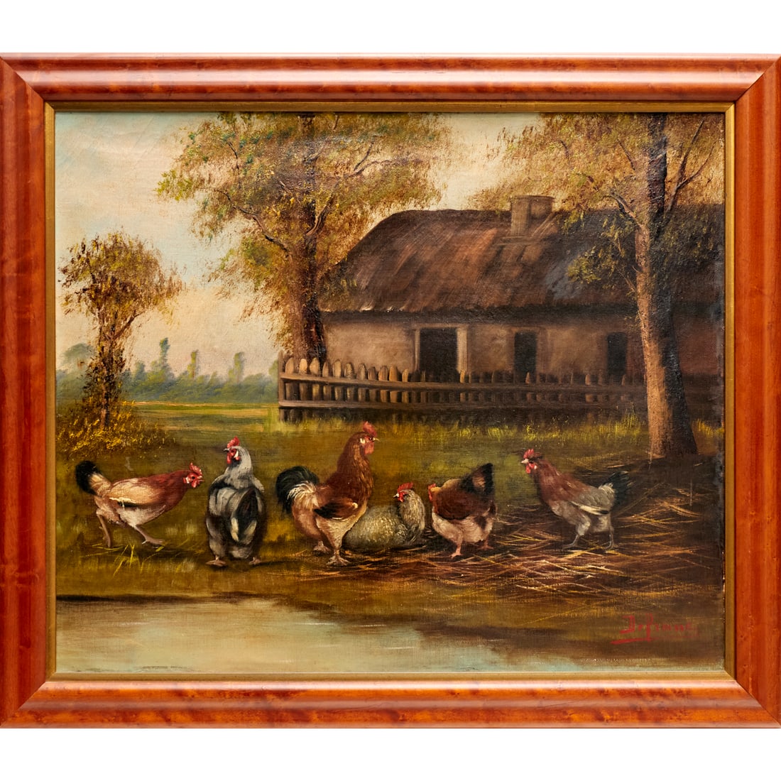 Continental School, oil on canvas (1 of 7)