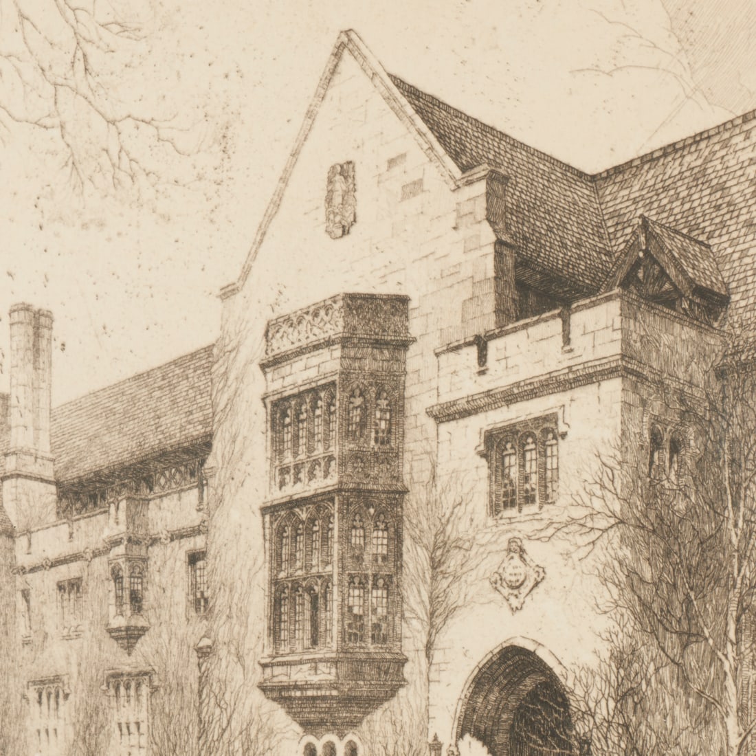 S. Chester Danforth, signed etching - 3