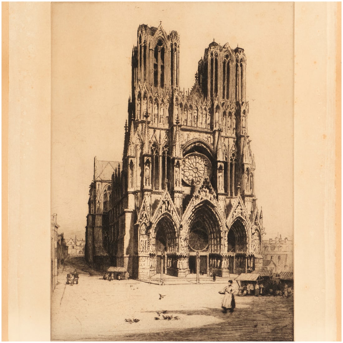 Dorothy Woolard, Notre Dame etching (1 of 6)