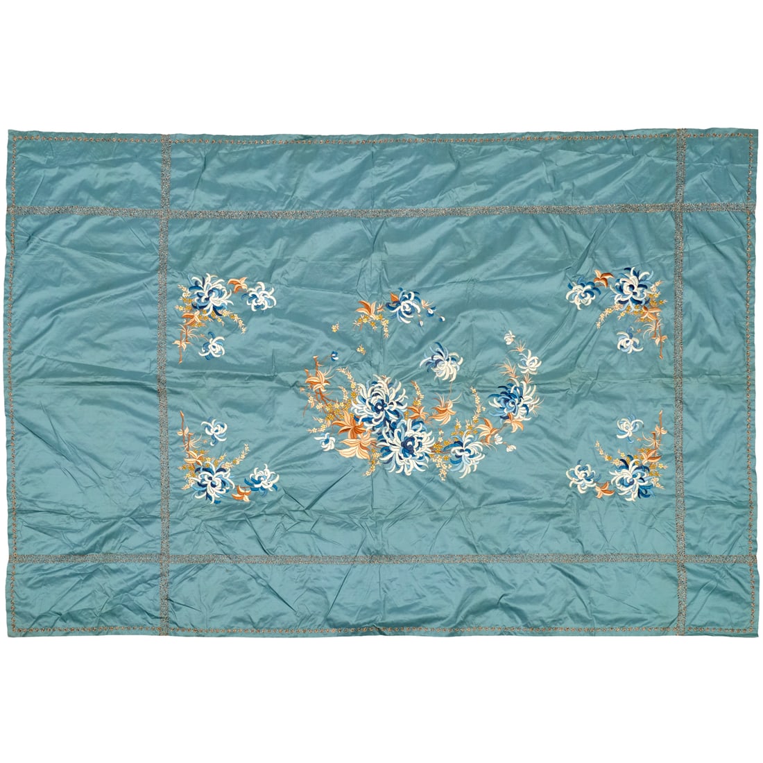 Chinese style embroidery panel, ex Iris Apfel (1 of 6)
