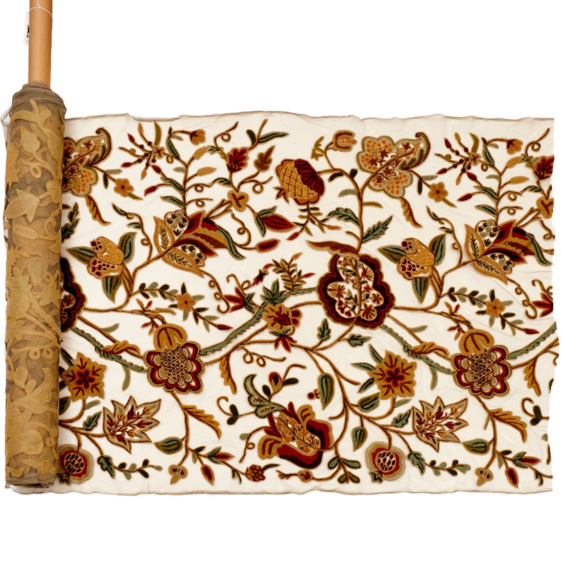 Bill Blass, crewelwork bolt, ex Iris Apfel (1 of 7)