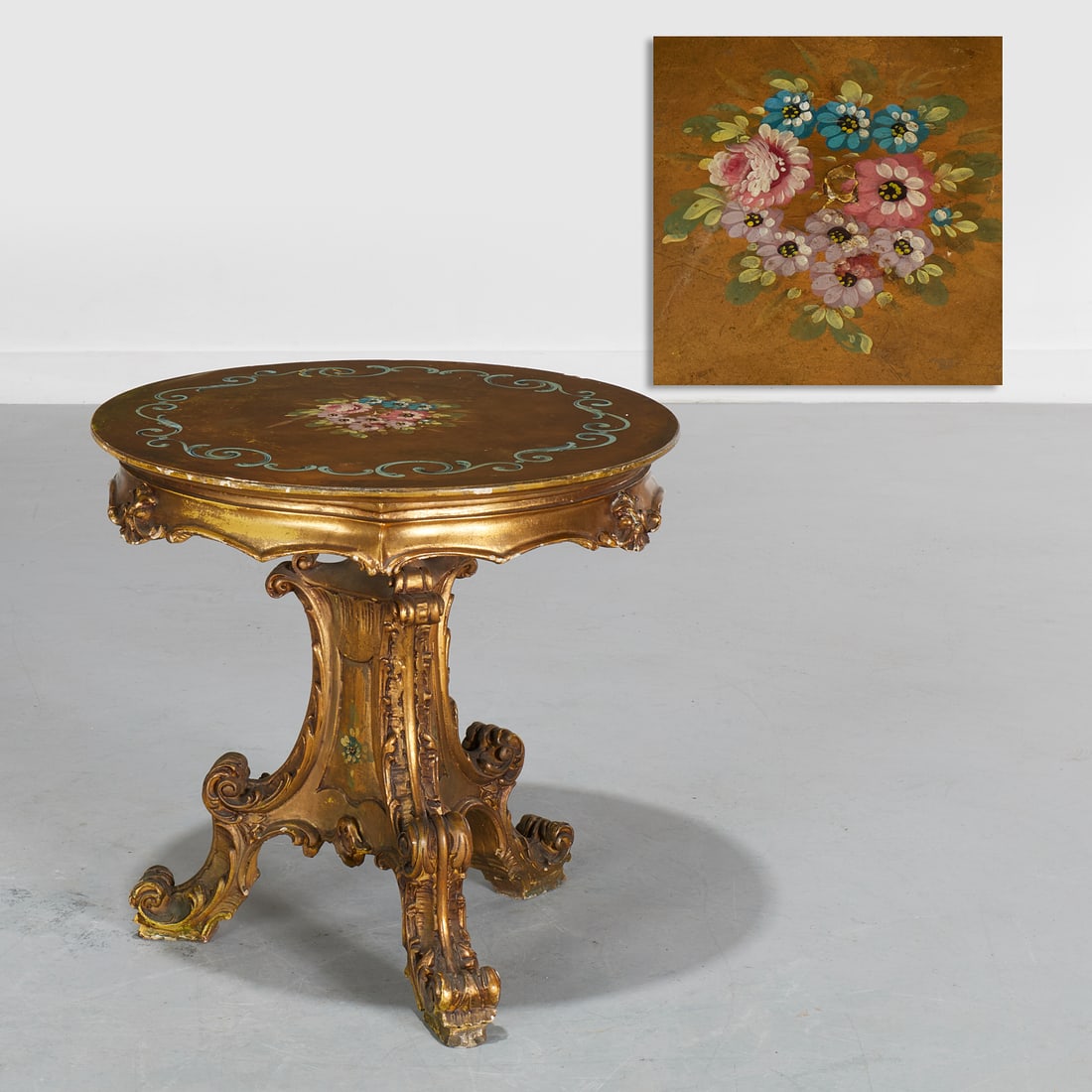 Venetian Rococo style side table, ex Iris Apfel (1 of 5)