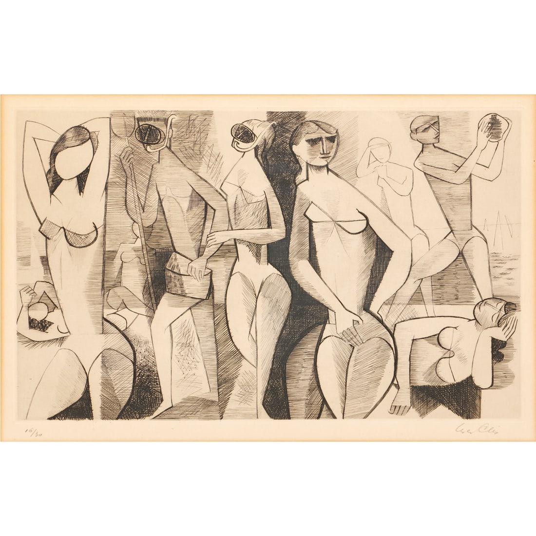 Yves Alix, signed etching - 3
