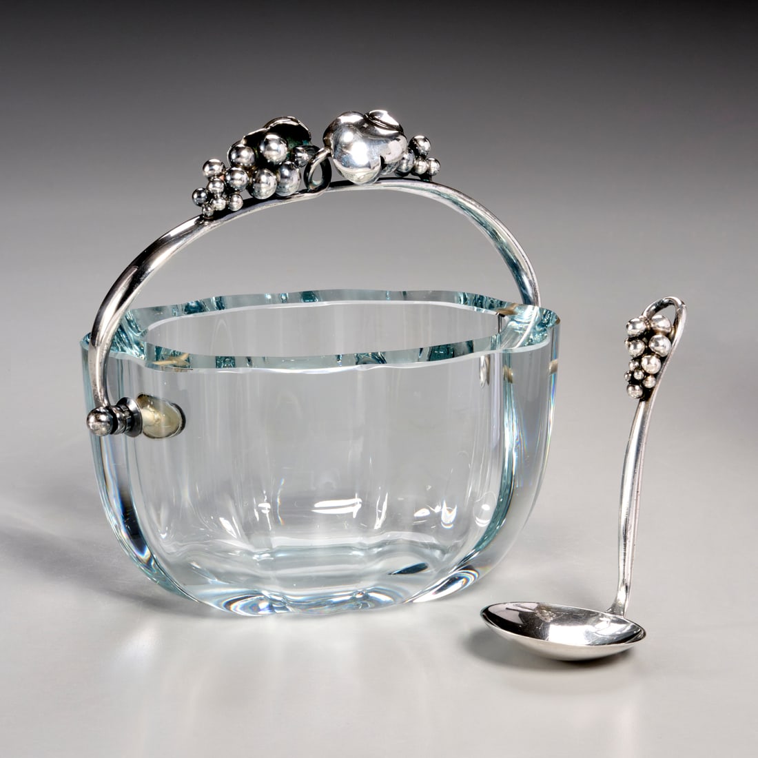 Aage Weimar silver & glass bowl and spoon (1 of 5)