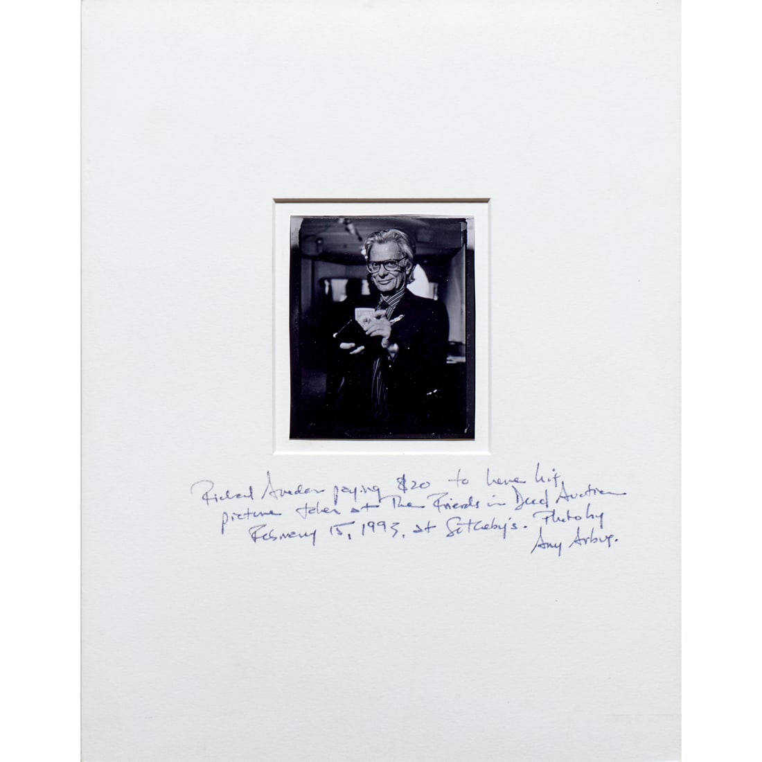 Amy Arbus, photograph of Richard Avedon (1 of 4)