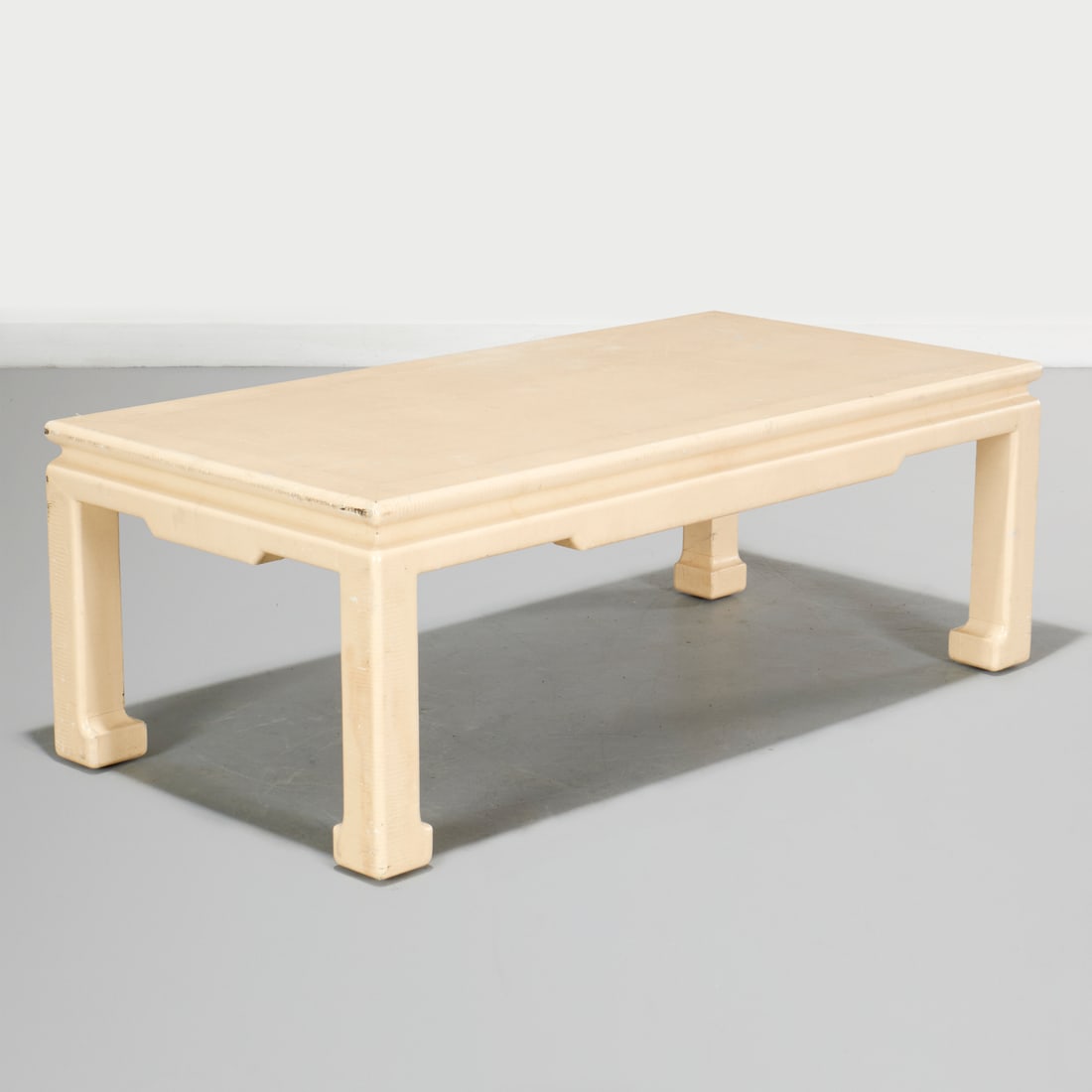 Karl Springer (style) reptile skin coffee table (1 of 5)