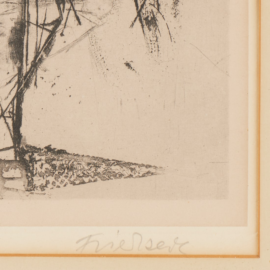 Johnny Friedlander, equestrian etching - 6